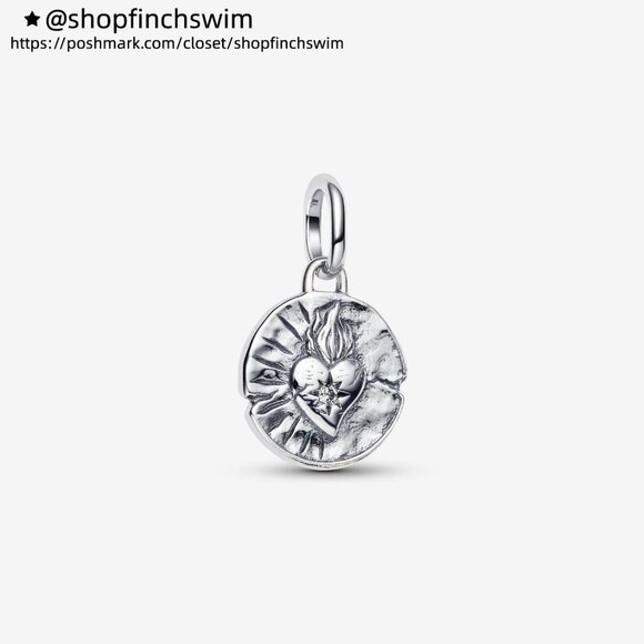Pandora Heart Medallion Charm - Picture 1 of 6